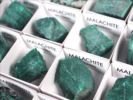 ミニチュア原石 コレクション原石 マラカイト 孔雀石 MALACHITE