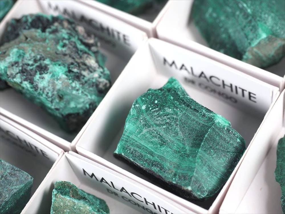 ミニチュア原石 コレクション原石 マラカイト 孔雀石 MALACHITE