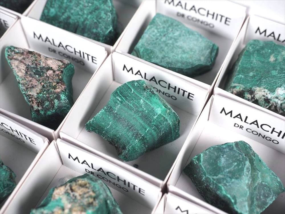 ミニチュア原石 コレクション原石 マラカイト 孔雀石 MALACHITE