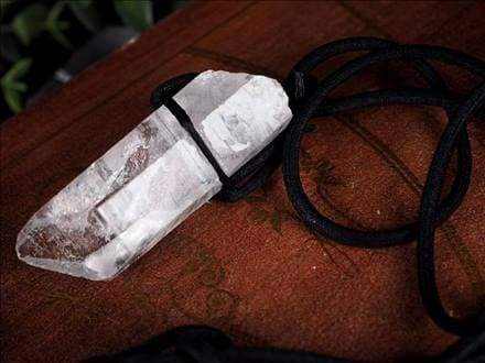 天然水晶 ポイント 原石 ネックレス ブラジル産