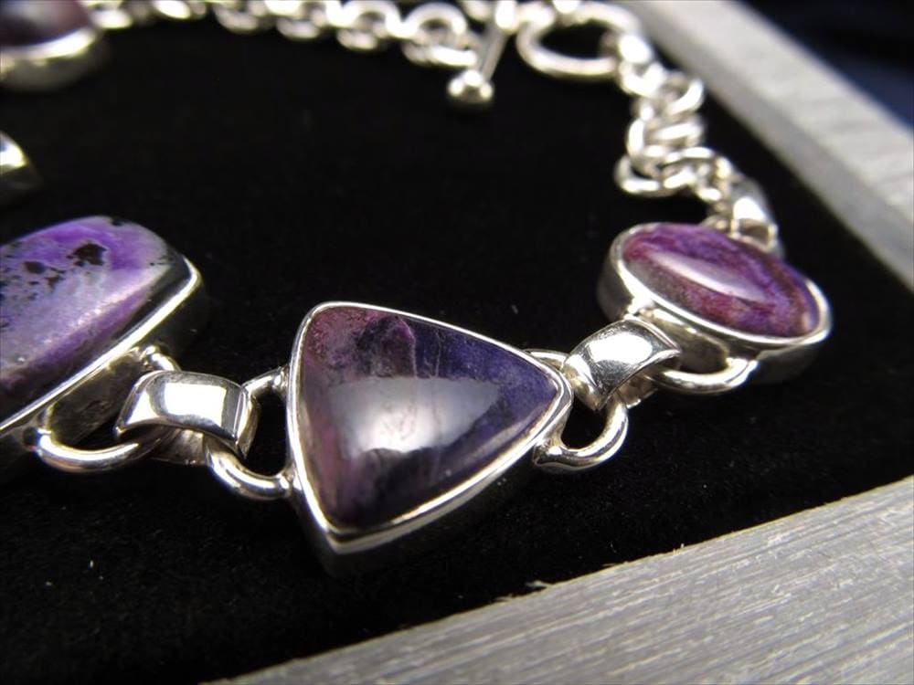 Silver925 スギライト シルバー ブレスレット 杉石