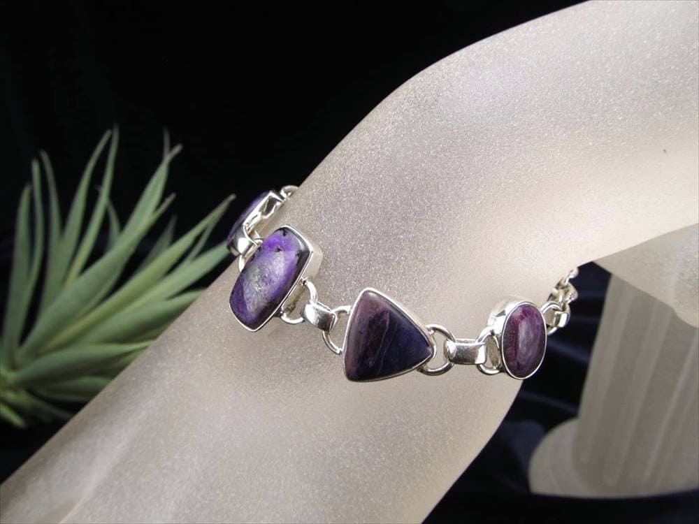 Silver925 スギライト シルバー ブレスレット 杉石