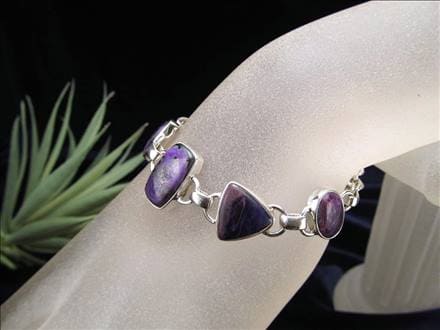 Silver925 スギライト シルバー ブレスレット 杉石