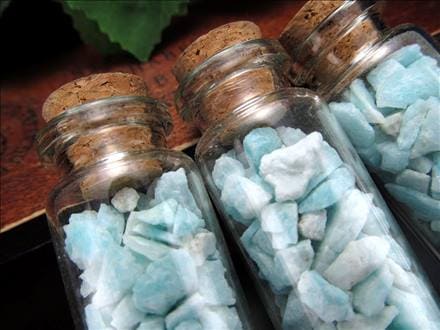 さざれボトル コルクボトル 細石 天然石ボトル アマゾナイト