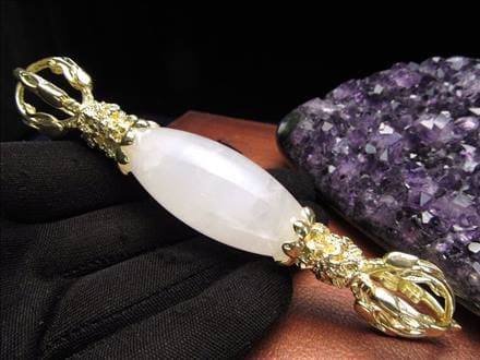 ヴァジュラ ワンド 密教法具 ドルジェ 水晶