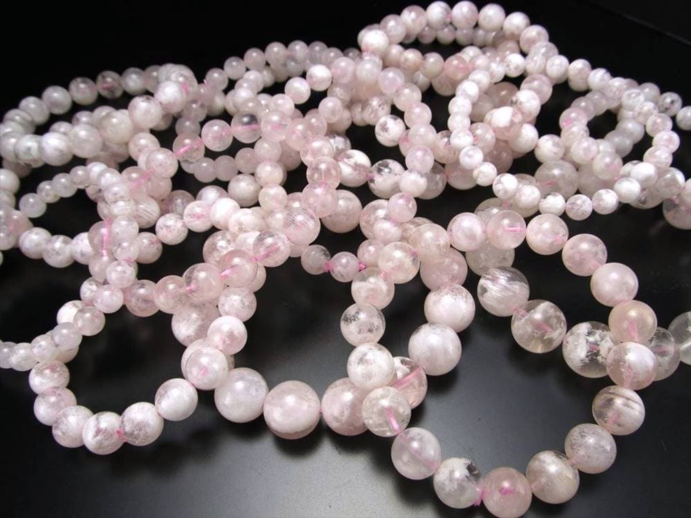 セリサイトインローズクォーツ ローズクォーツ セリサイト ブレスレット 天然石