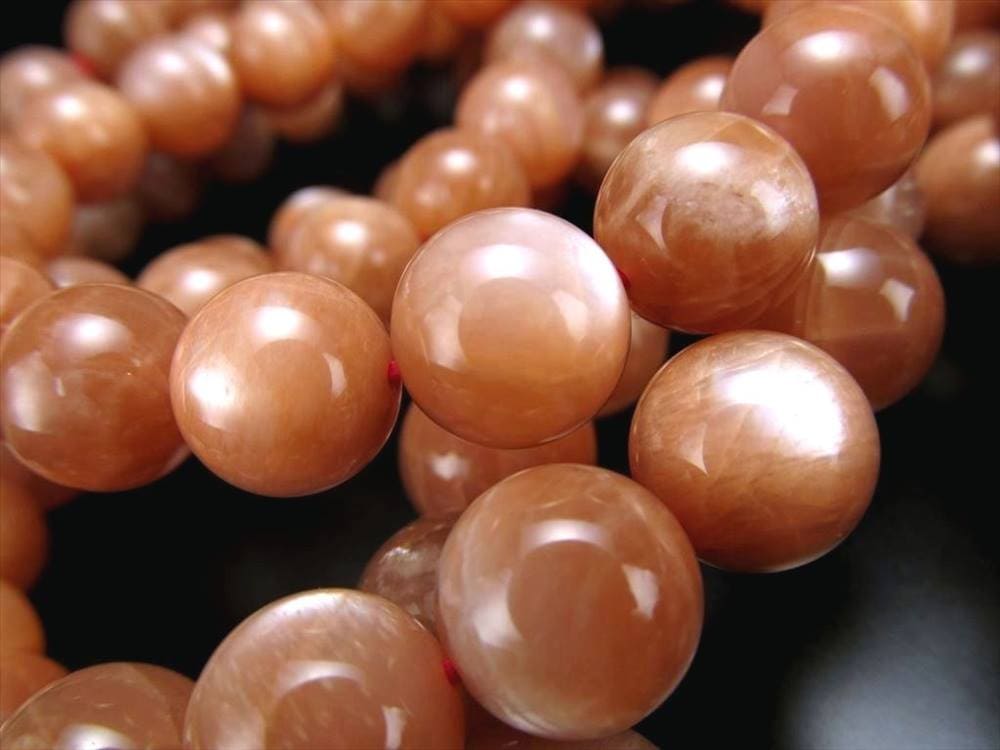 オレンジムーンストーン ムーンストーン 6月の誕生石 ブレスレット 天然石