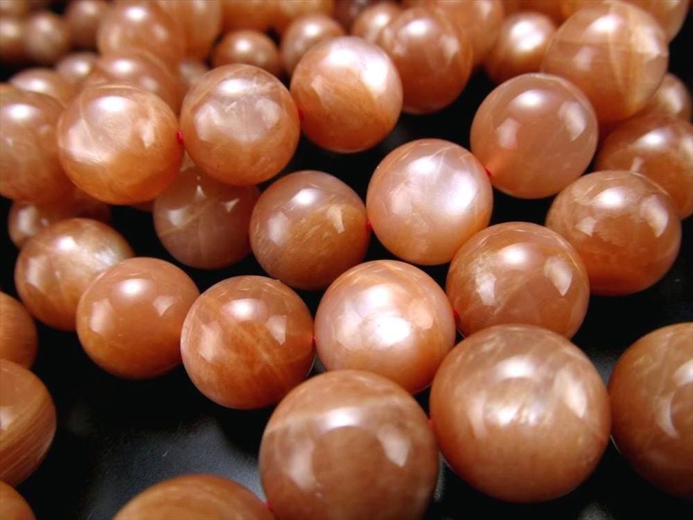 オレンジムーンストーン ムーンストーン 6月の誕生石 ブレスレット 天然石