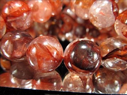 ライモナイトインクォーツ,ブレスレット,褐鉄鉱入り水晶,パワーストーン,天然石