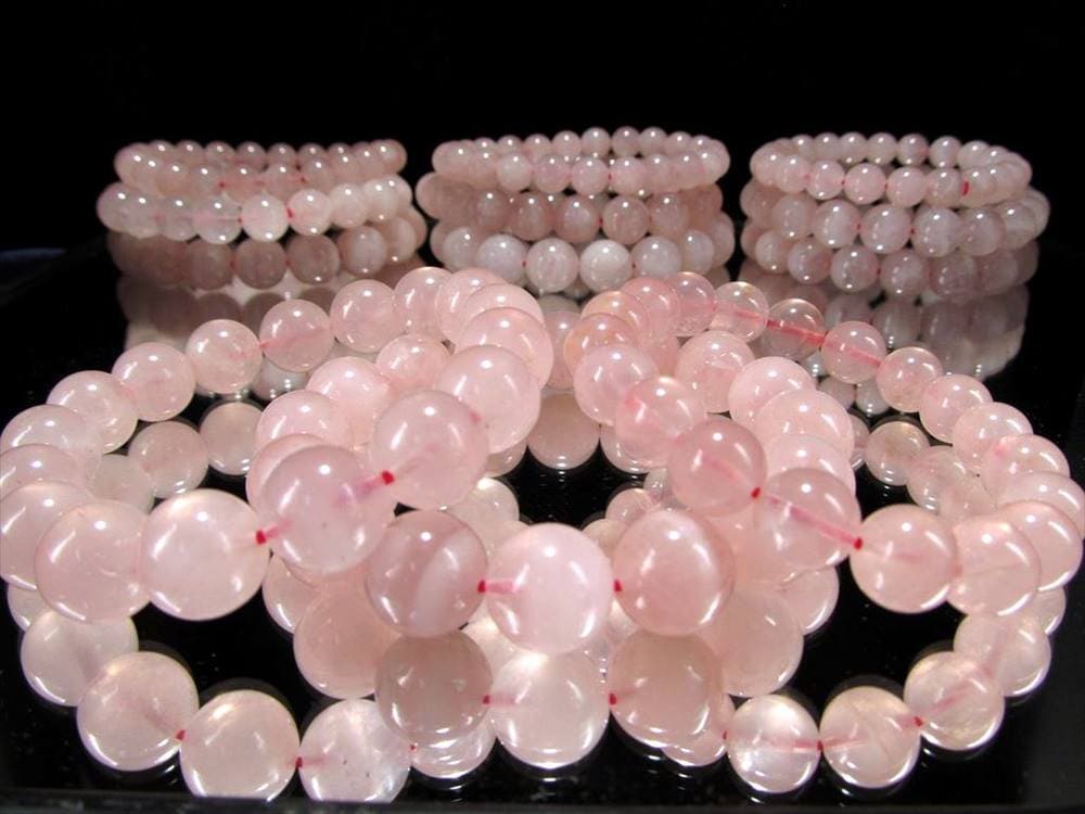 ローズクォーツ スター効果 ブレスレット 詰合せ 500グラム