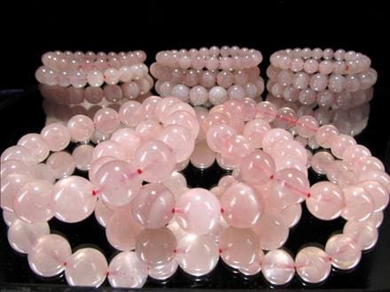 ローズクォーツ スター効果 ブレスレット 詰合せ 500グラム