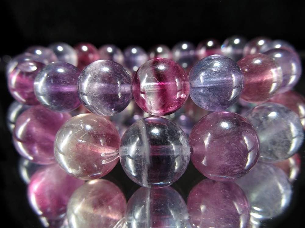 フローライト ブレスレット 蛍石 レインボーフローライト 天然石