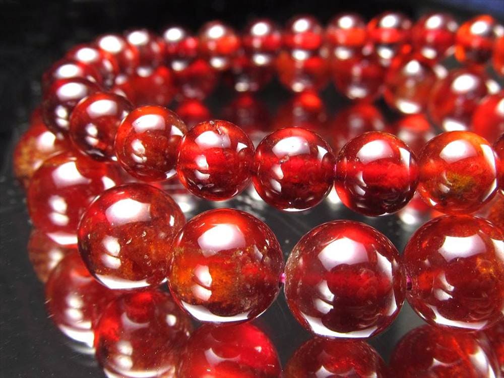 ガーネット ブレスレット オレンジガーネット 柘榴石 1月の誕生石