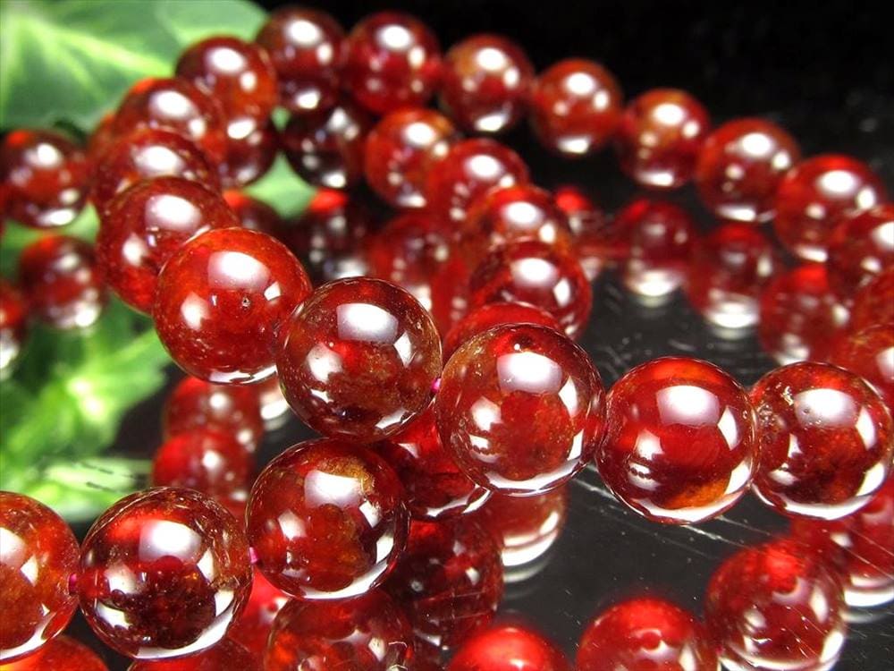 ガーネット ブレスレット オレンジガーネット 柘榴石 1月の誕生石