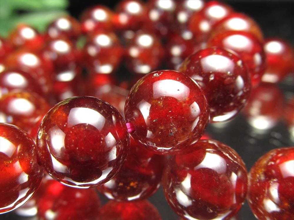 ガーネット ブレスレット オレンジガーネット 柘榴石 1月の誕生石