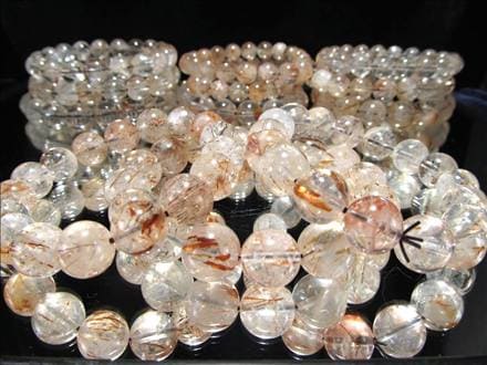 マイカインクォーツ 雲母入り水晶 雲母 ブレスレット 天然石