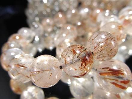 マイカインクォーツ 雲母入り水晶 雲母 ブレスレット 天然石