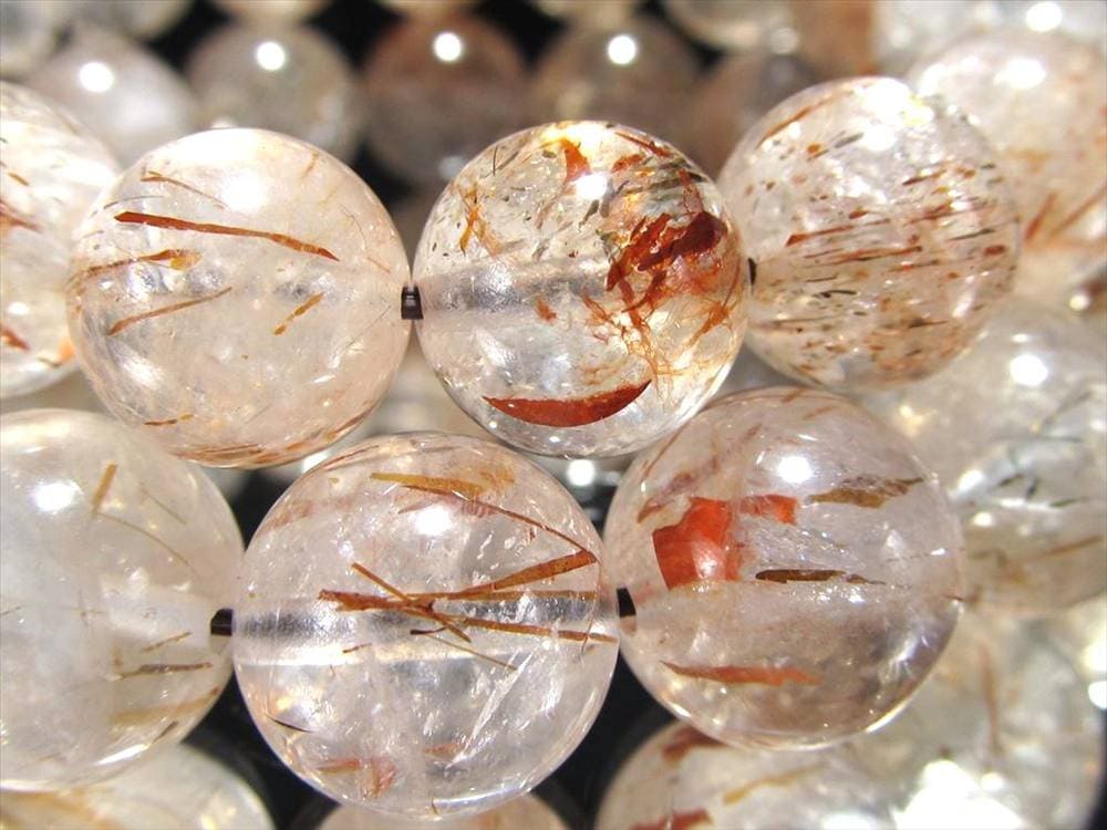マイカインクォーツ 雲母入り水晶 雲母 ブレスレット 天然石