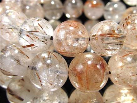 マイカインクォーツ 雲母入り水晶 雲母 ブレスレット 天然石