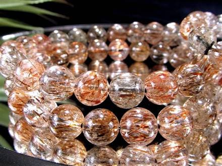 フォリエーテッドマイカインクォーツ ブラウンエピドートインクォーツ マイカ 雲母 ブレスレット