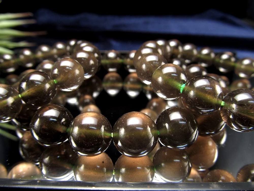 オブシディアン 黒曜石 ブレスレット 南米の奇跡の瞳 レインボーシラー