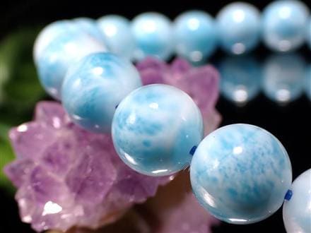 ラリマー ブルーペクトライト ブレスレット 三大ヒーリングストーン カリブ海の宝石