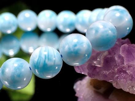 ラリマー ブルーペクトライト ブレスレット 三大ヒーリングストーン カリブ海の宝石