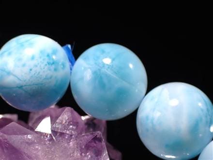 ラリマー ブルーペクトライト ブレスレット 三大ヒーリングストーン カリブ海の宝石