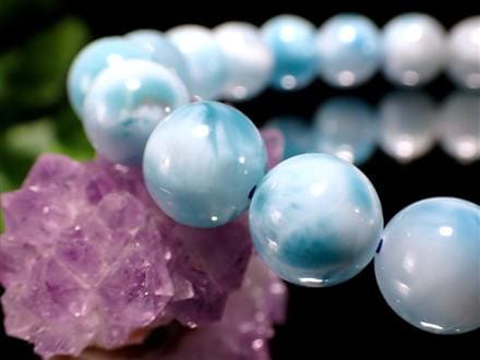ラリマー ブルーペクトライト ブレスレット 三大ヒーリングストーン カリブ海の宝石