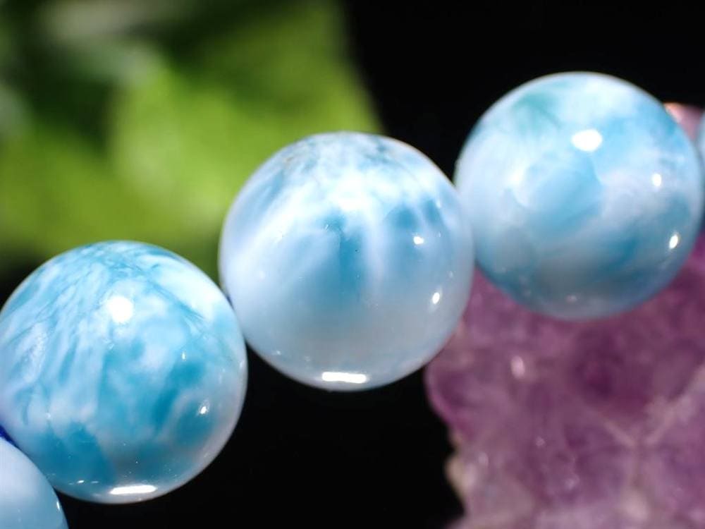 ラリマー ブルーペクトライト ブレスレット 三大ヒーリングストーン カリブ海の宝石