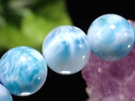 ラリマー ブルーペクトライト ブレスレット 三大ヒーリングストーン カリブ海の宝石