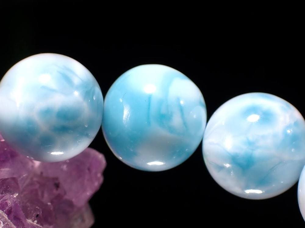 ラリマー ブルーペクトライト ブレスレット 三大ヒーリングストーン カリブ海の宝石