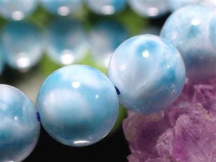 ラリマー ブルーペクトライト ブレスレット 三大ヒーリングストーン カリブ海の宝石