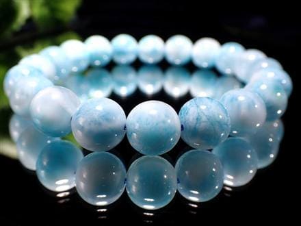 ラリマー ブルーペクトライト ブレスレット 三大ヒーリングストーン カリブ海の宝石