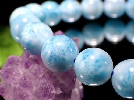 ラリマー ブルーペクトライト ブレスレット 三大ヒーリングストーン カリブ海の宝石