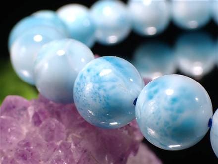 ラリマー ブルーペクトライト ブレスレット 三大ヒーリングストーン カリブ海の宝石