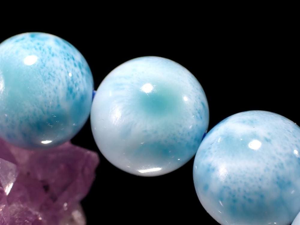 ラリマー ブルーペクトライト ブレスレット 三大ヒーリングストーン カリブ海の宝石