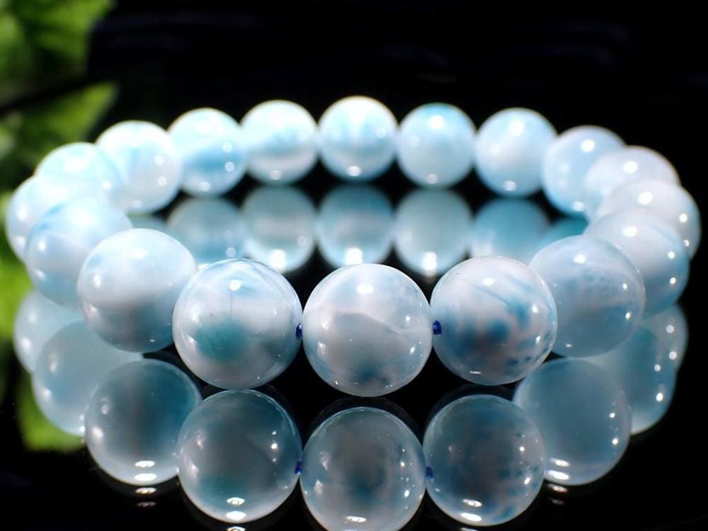 ラリマー ブルーペクトライト ブレスレット 三大ヒーリングストーン カリブ海の宝石
