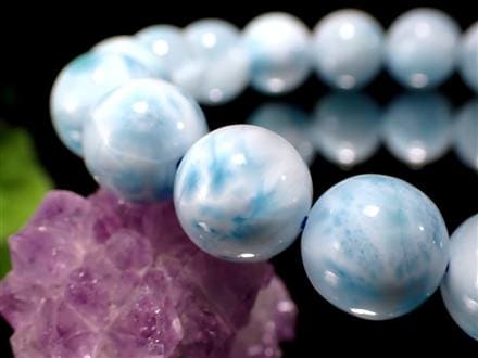 ラリマー ブルーペクトライト ブレスレット 三大ヒーリングストーン カリブ海の宝石