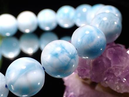 ラリマー ブルーペクトライト ブレスレット 三大ヒーリングストーン カリブ海の宝石