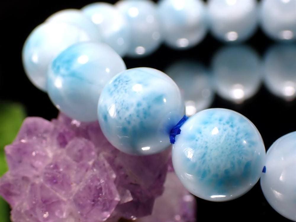 ラリマー ブルーペクトライト ブレスレット 三大ヒーリングストーン カリブ海の宝石