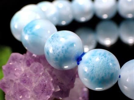 ラリマー ブルーペクトライト ブレスレット 三大ヒーリングストーン カリブ海の宝石
