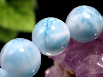 ラリマー ブルーペクトライト ブレスレット 三大ヒーリングストーン カリブ海の宝石