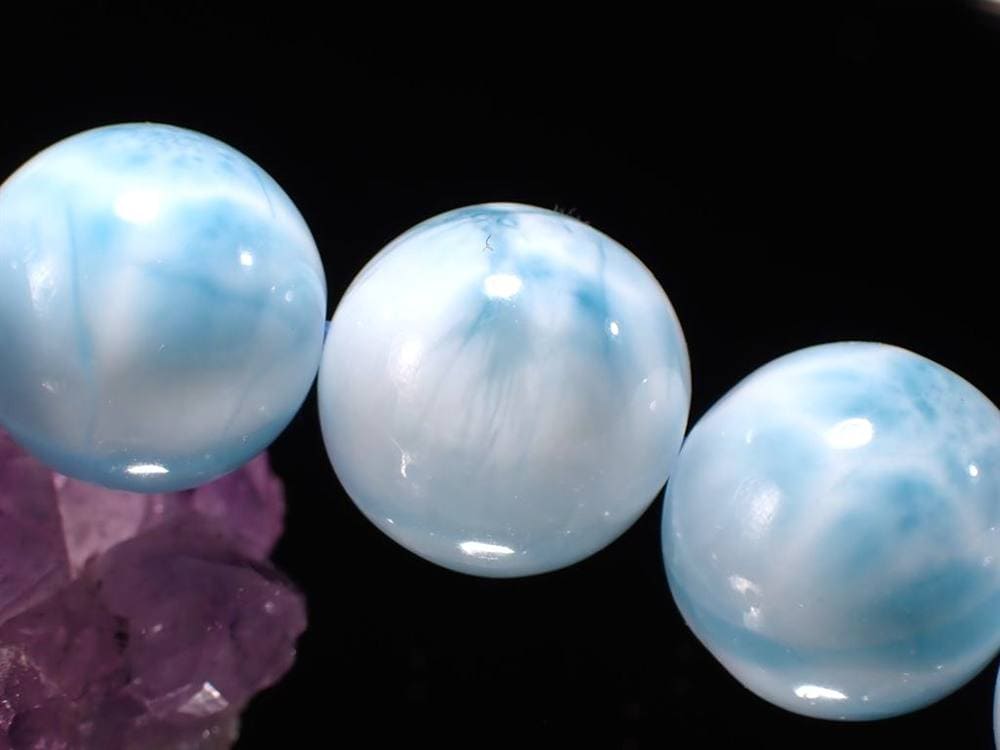 ラリマー ブルーペクトライト ブレスレット 三大ヒーリングストーン カリブ海の宝石