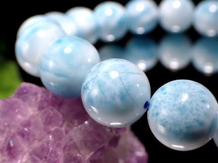 ラリマー ブルーペクトライト ブレスレット 三大ヒーリングストーン カリブ海の宝石