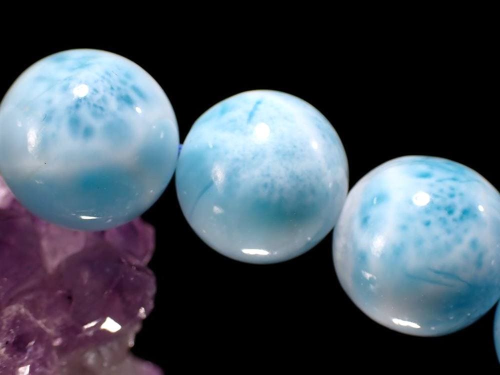 ラリマー ブルーペクトライト ブレスレット 三大ヒーリングストーン カリブ海の宝石