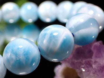 ラリマー ブルーペクトライト ブレスレット 三大ヒーリングストーン カリブ海の宝石