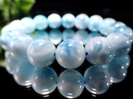 ラリマー ブルーペクトライト ブレスレット 三大ヒーリングストーン カリブ海の宝石