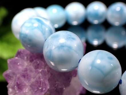 ラリマー ブルーペクトライト ブレスレット 三大ヒーリングストーン カリブ海の宝石