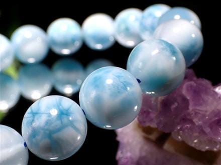 ラリマー ブルーペクトライト ブレスレット 三大ヒーリングストーン カリブ海の宝石